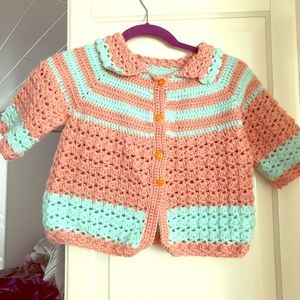 Baby girl handmade sweater